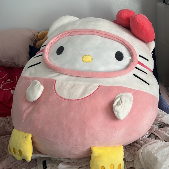 Squishmallow 20" Sanrio Scuba Swim Hello Kitty Pink - Picture 3 of 8